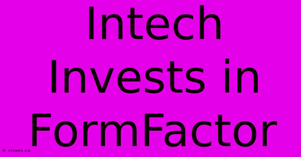 Intech Invests In FormFactor