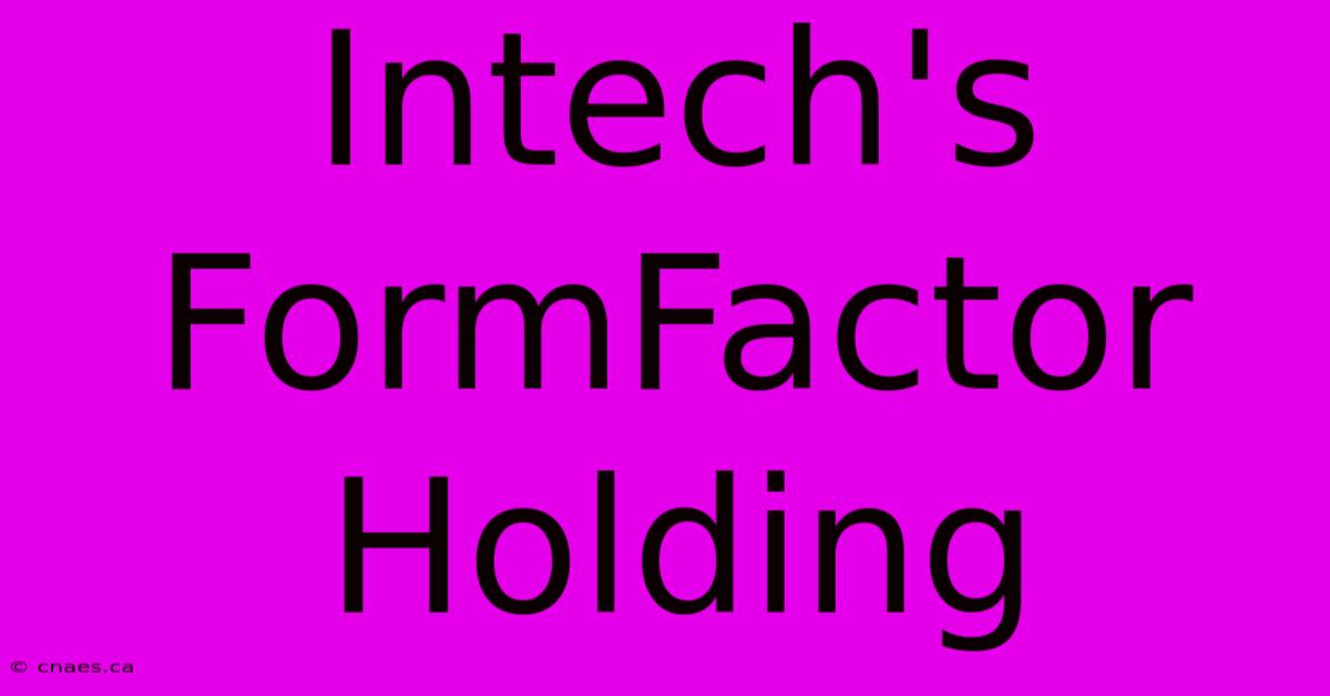 Intech's FormFactor Holding