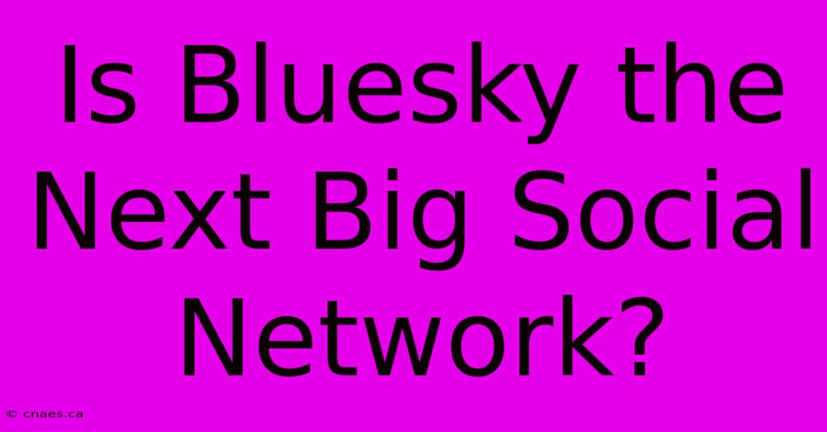 Is Bluesky The Next Big Social Network?