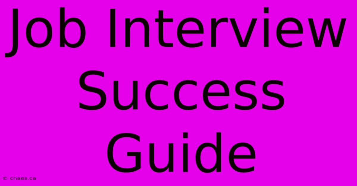 Job Interview Success Guide