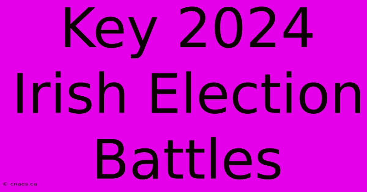 Key 2024 Irish Election Battles