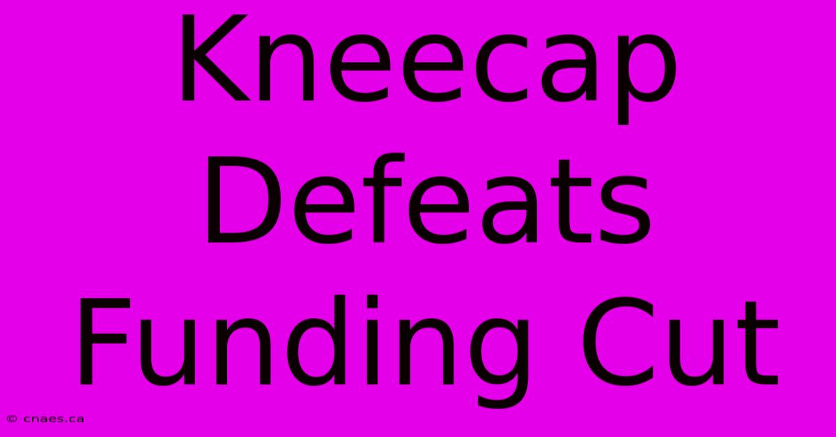 Kneecap Defeats Funding Cut