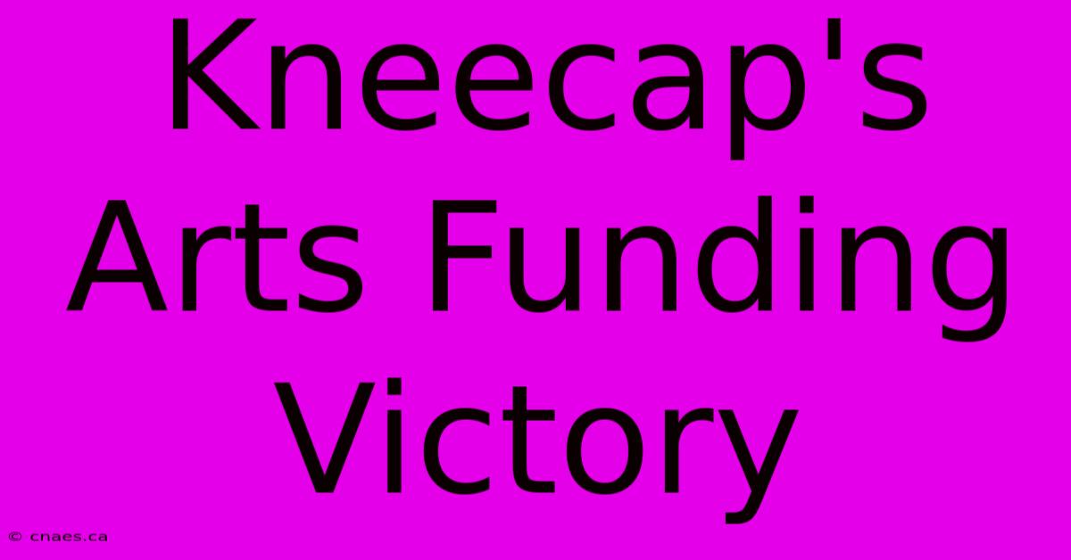 Kneecap's Arts Funding Victory