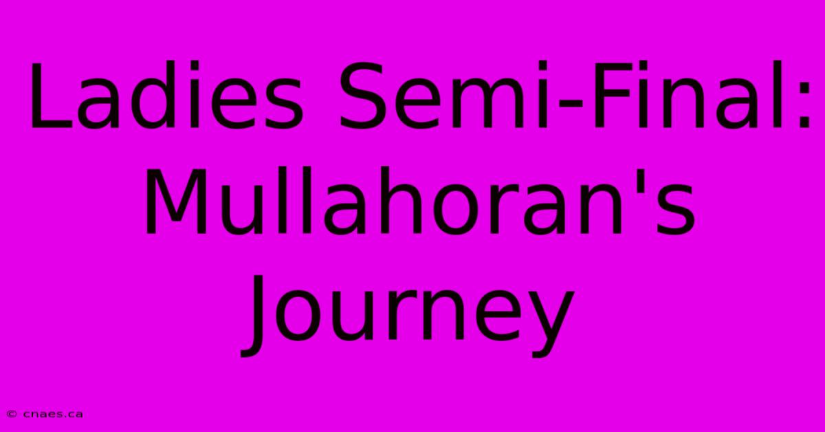 Ladies Semi-Final: Mullahoran's Journey