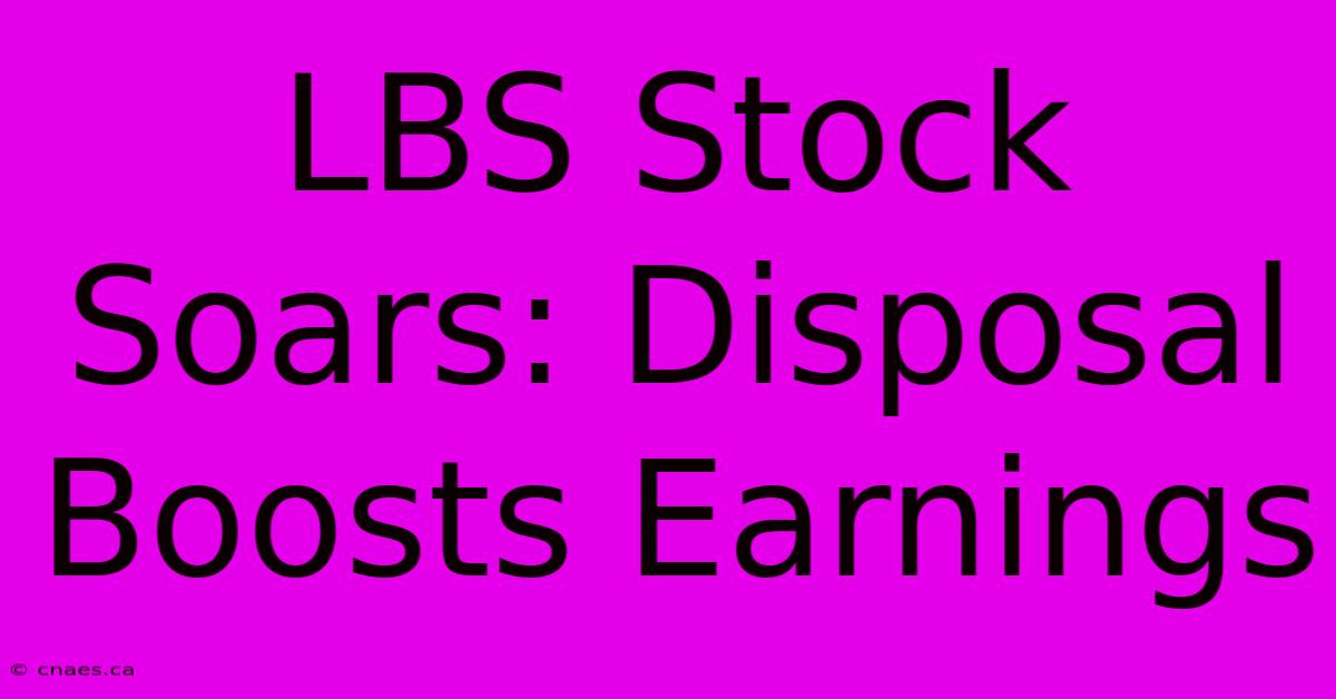 LBS Stock Soars: Disposal Boosts Earnings