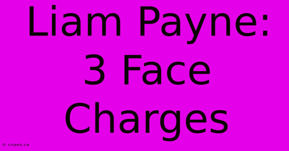 Liam Payne: 3 Face Charges 