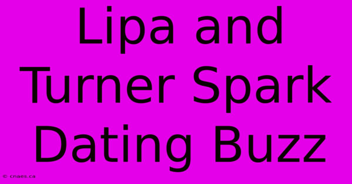 Lipa And Turner Spark Dating Buzz