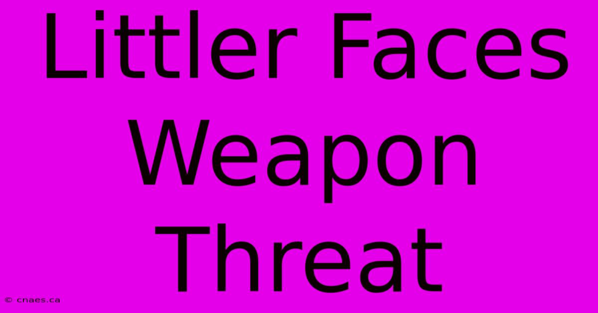 Littler Faces Weapon Threat