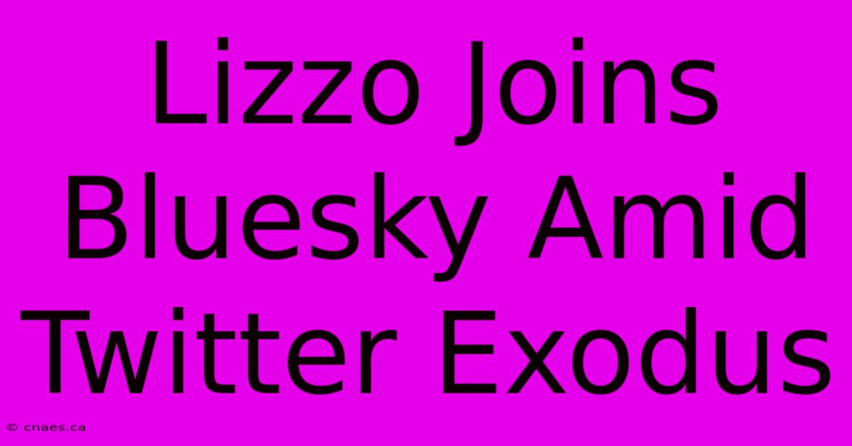 Lizzo Joins Bluesky Amid Twitter Exodus