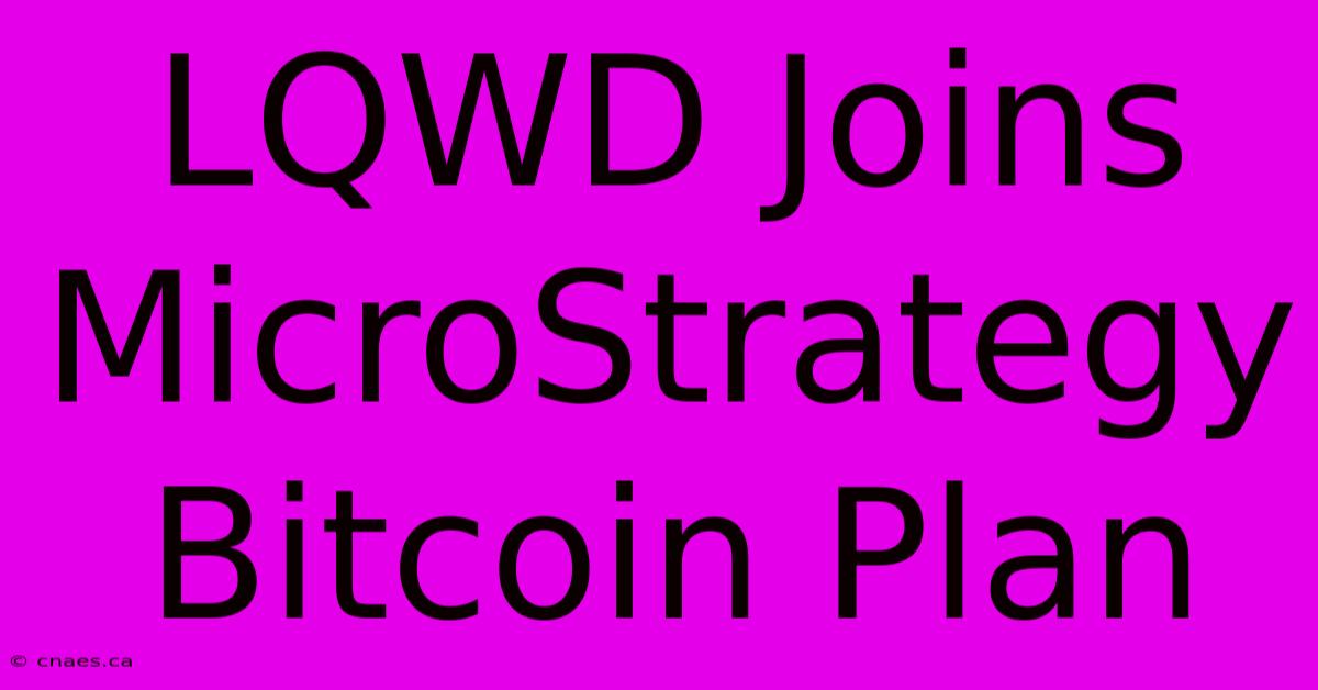 LQWD Joins MicroStrategy Bitcoin Plan