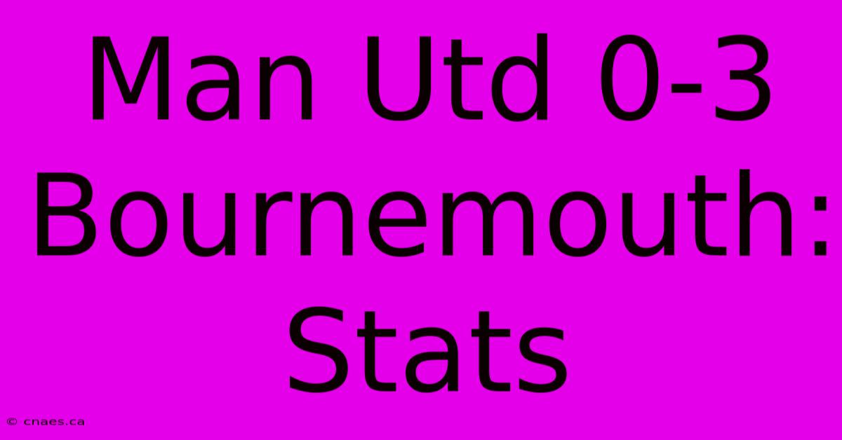 Man Utd 0-3 Bournemouth: Stats