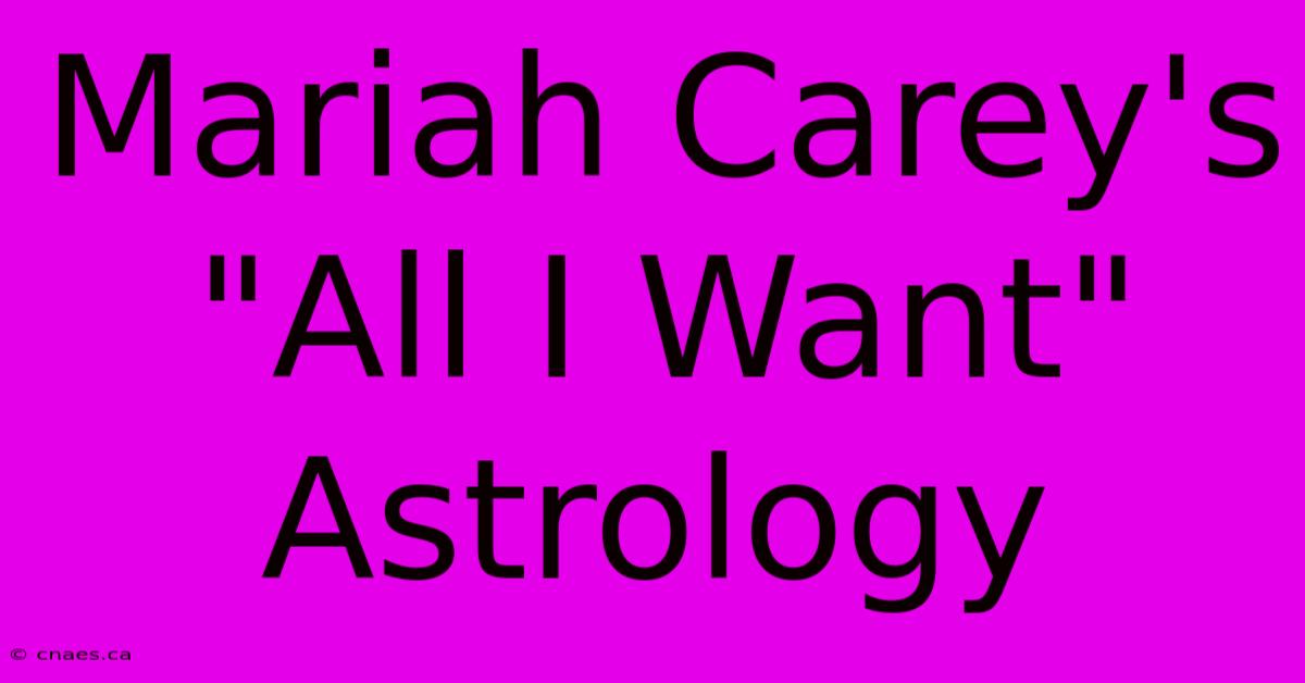 Mariah Carey's 