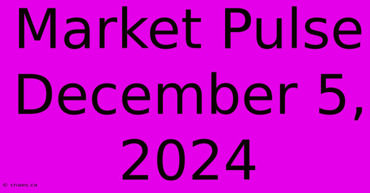 Market Pulse December 5, 2024