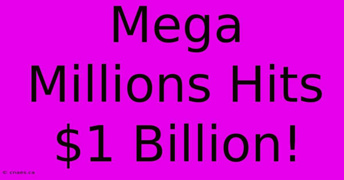 Mega Millions Hits $1 Billion!