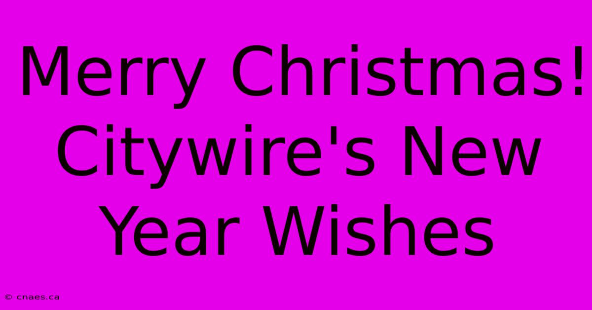 Merry Christmas! Citywire's New Year Wishes