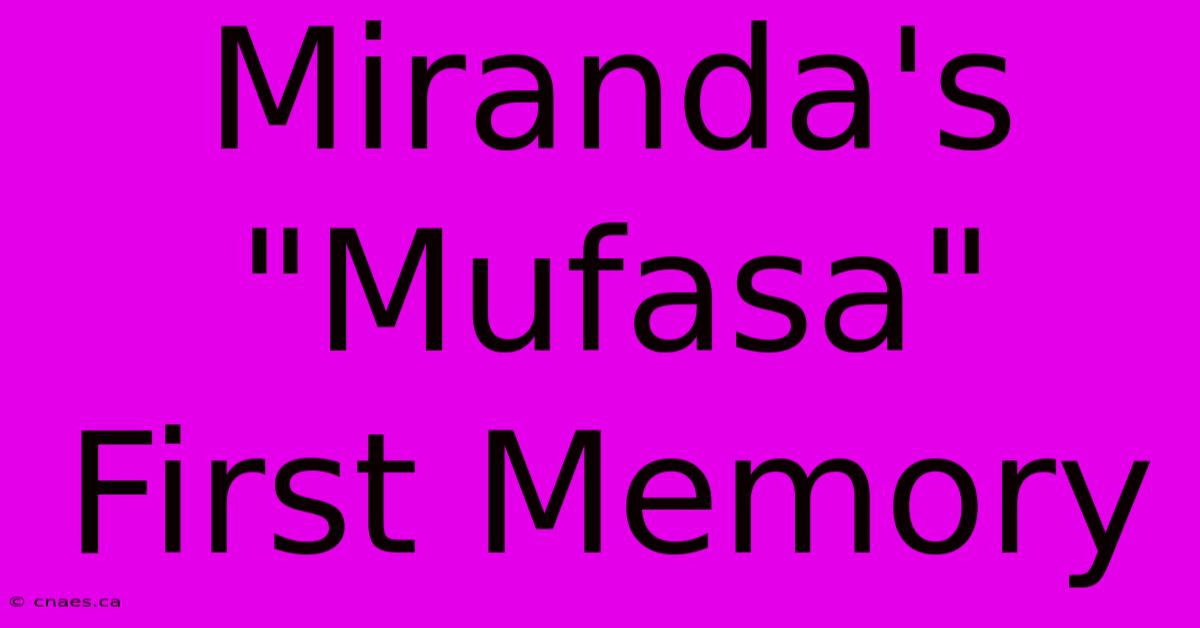 Miranda's 