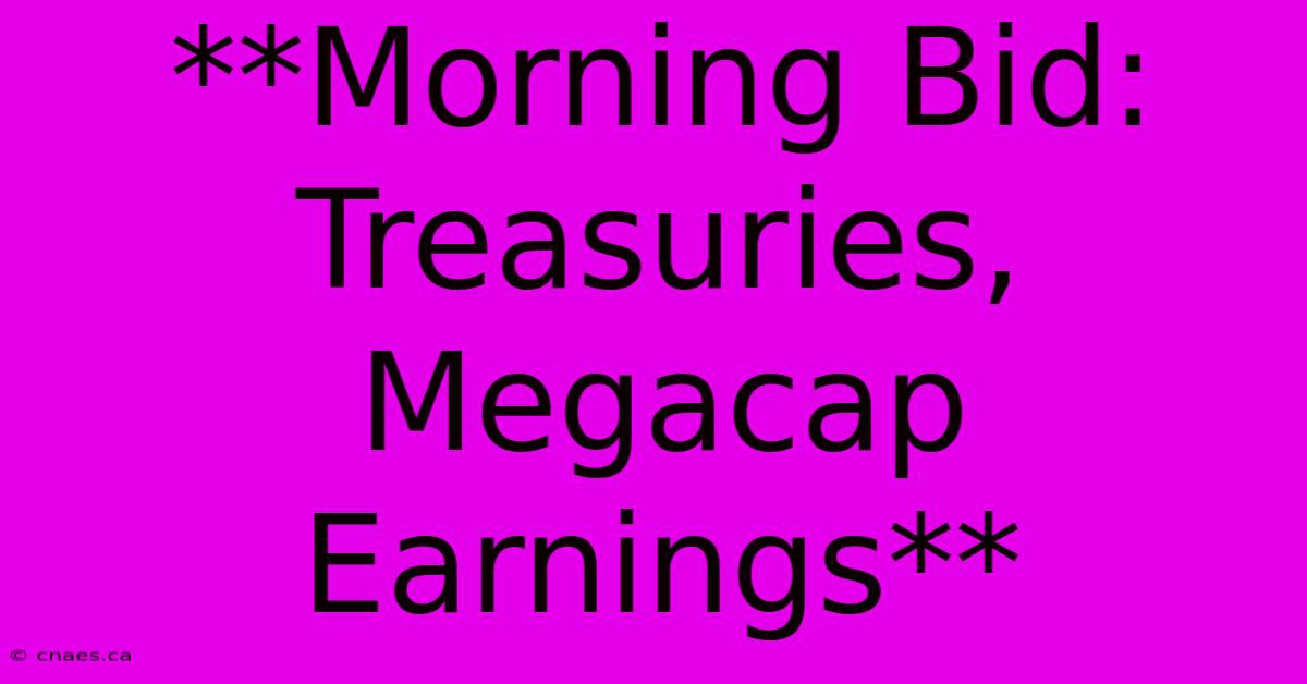 **Morning Bid: Treasuries, Megacap Earnings**