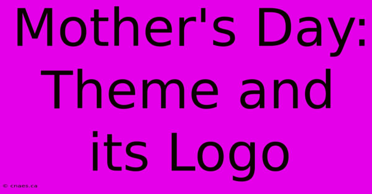 Mother's Day: Theme And Its Logo