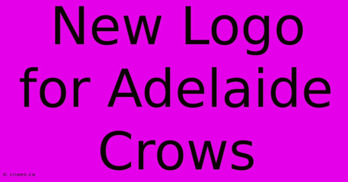 New Logo For Adelaide Crows 