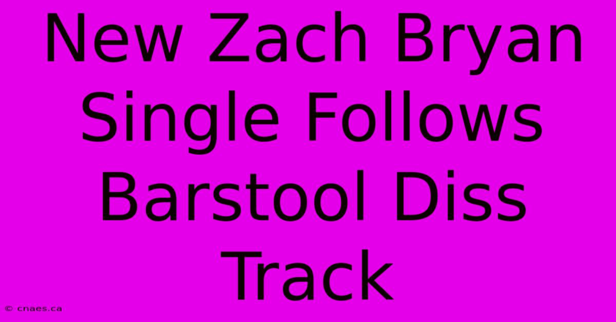 New Zach Bryan Single Follows Barstool Diss Track