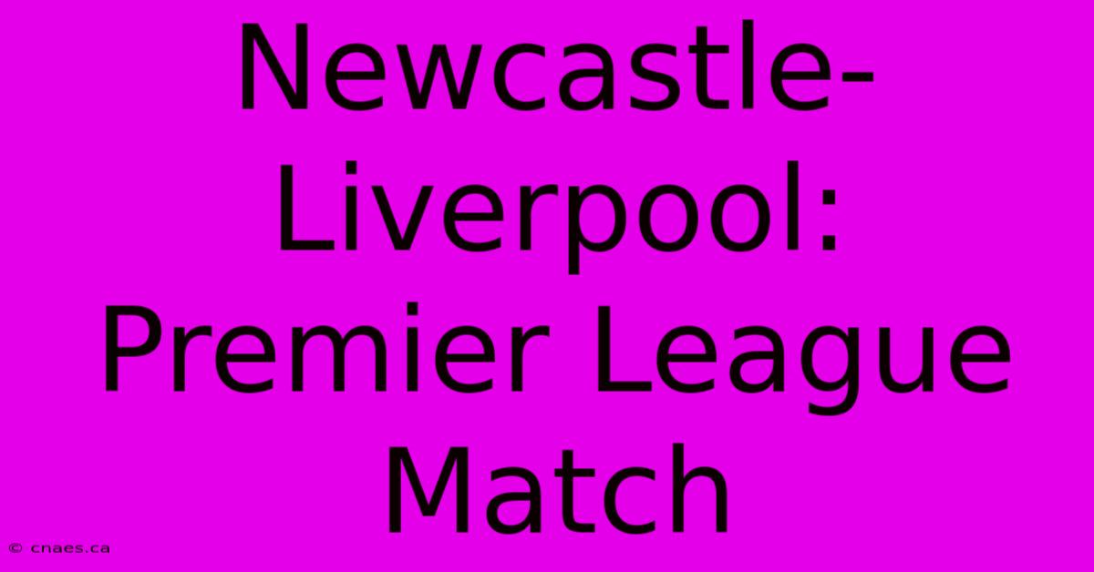 Newcastle-Liverpool: Premier League Match