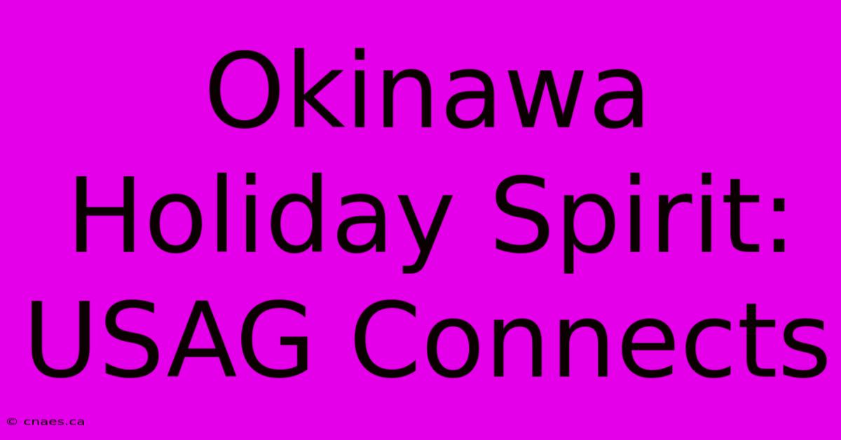 Okinawa Holiday Spirit: USAG Connects