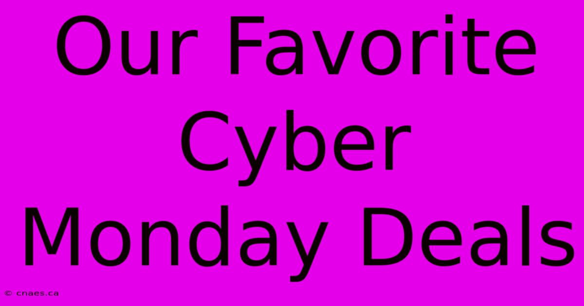 Our Favorite Cyber Monday Deals