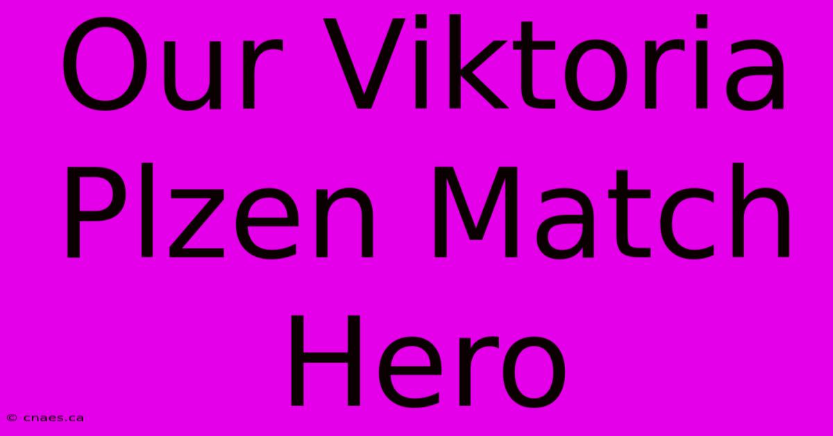 Our Viktoria Plzen Match Hero