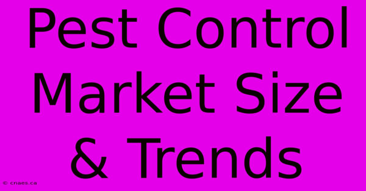 Pest Control Market Size & Trends