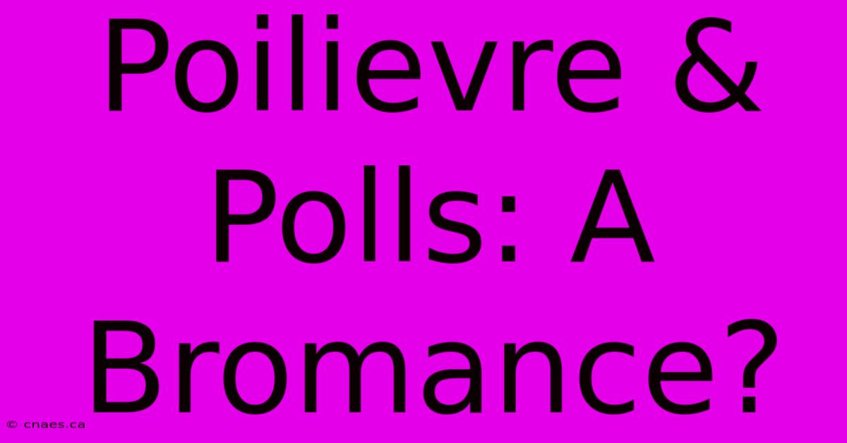 Poilievre & Polls: A Bromance?