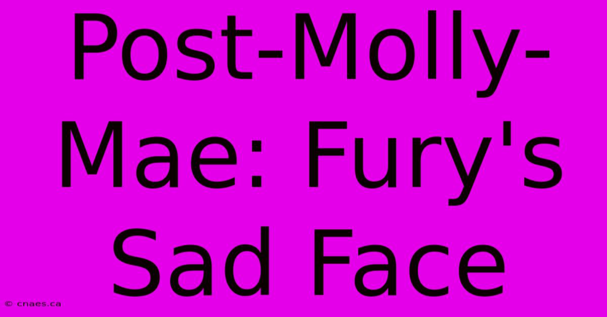 Post-Molly-Mae: Fury's Sad Face