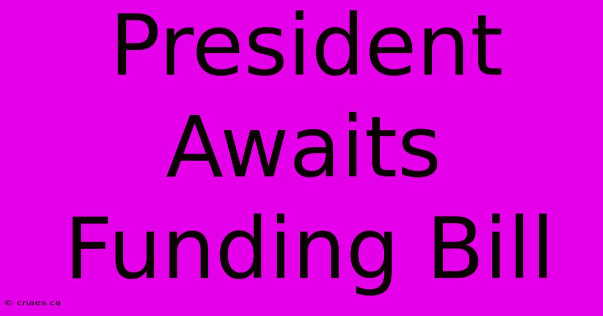 President Awaits Funding Bill