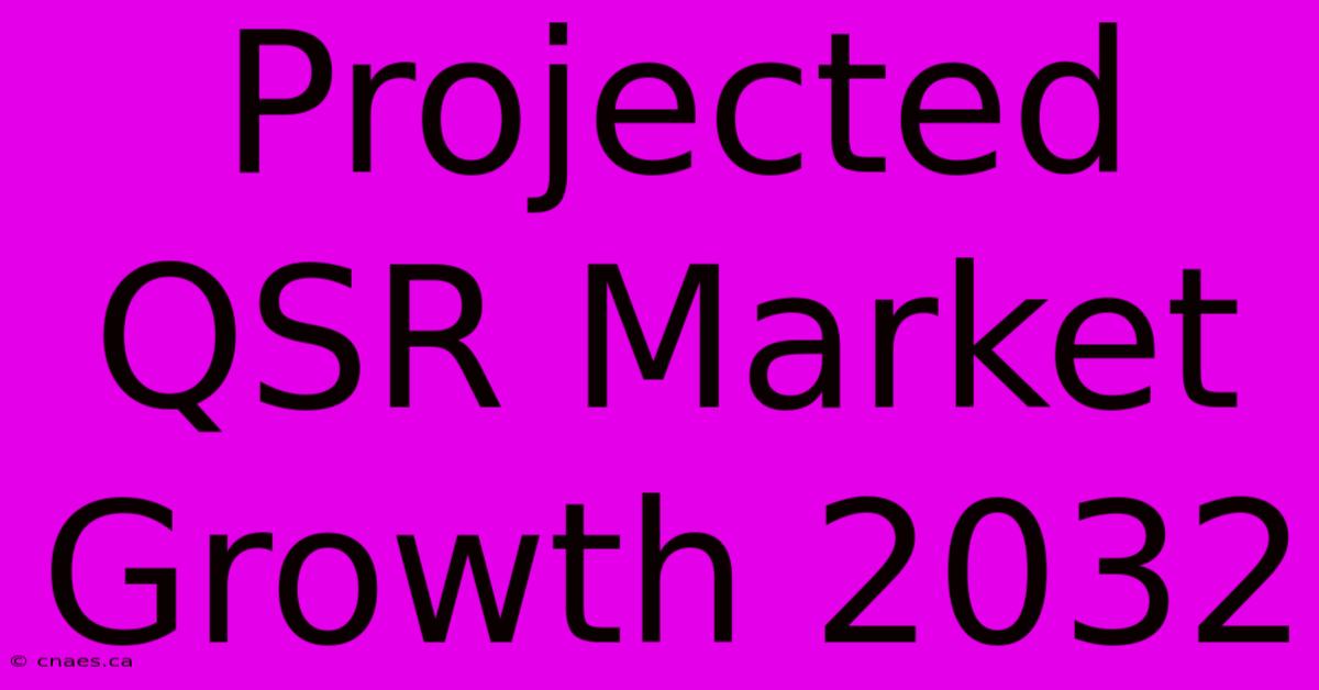 Projected QSR Market Growth 2032