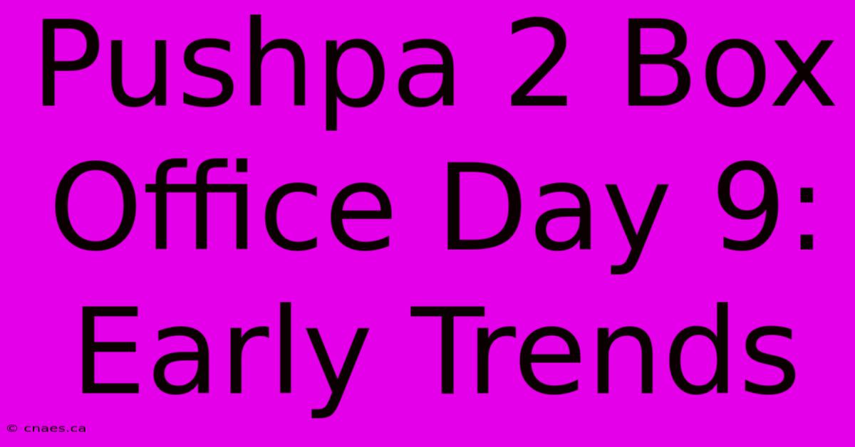 Pushpa 2 Box Office Day 9: Early Trends