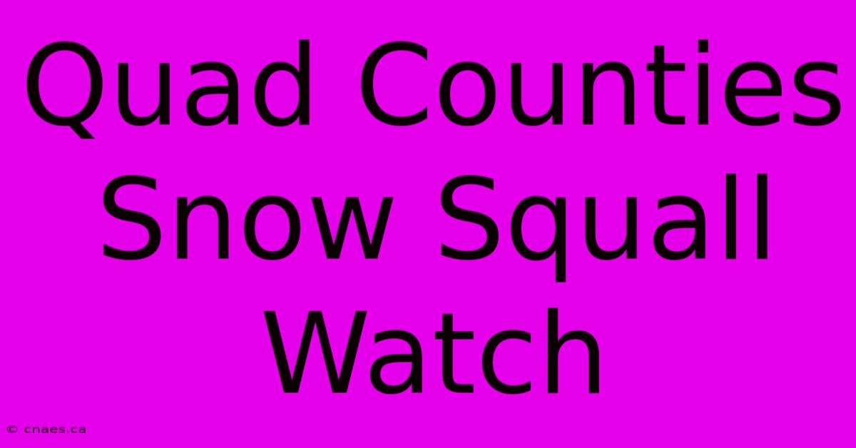 Quad Counties Snow Squall Watch