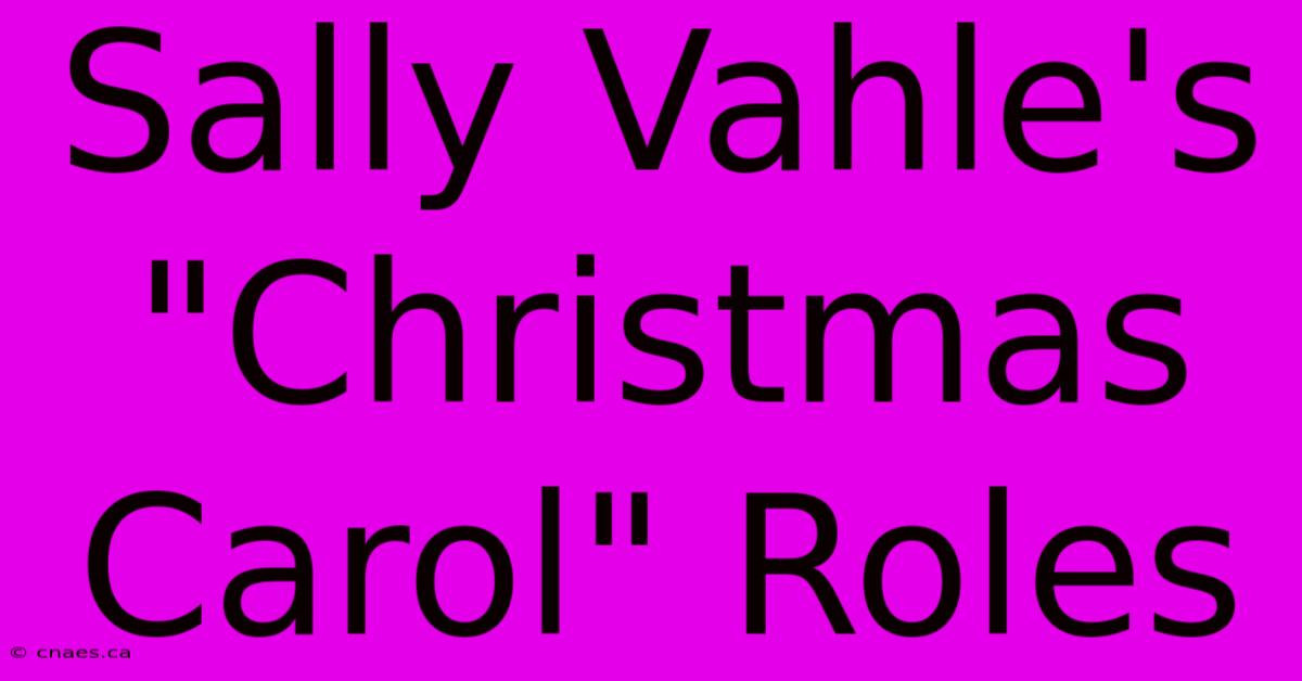 Sally Vahle's 