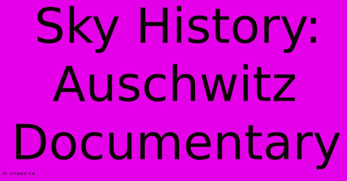 Sky History: Auschwitz Documentary