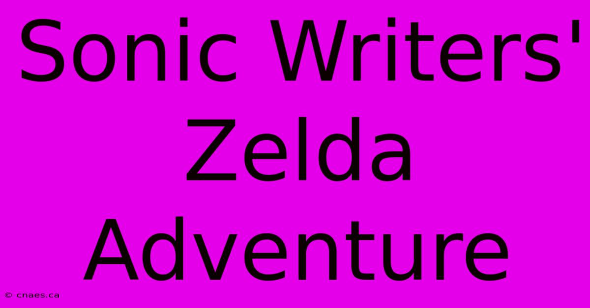 Sonic Writers' Zelda Adventure