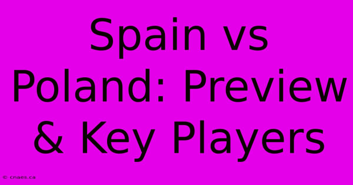 Spain Vs Poland: Preview & Key Players