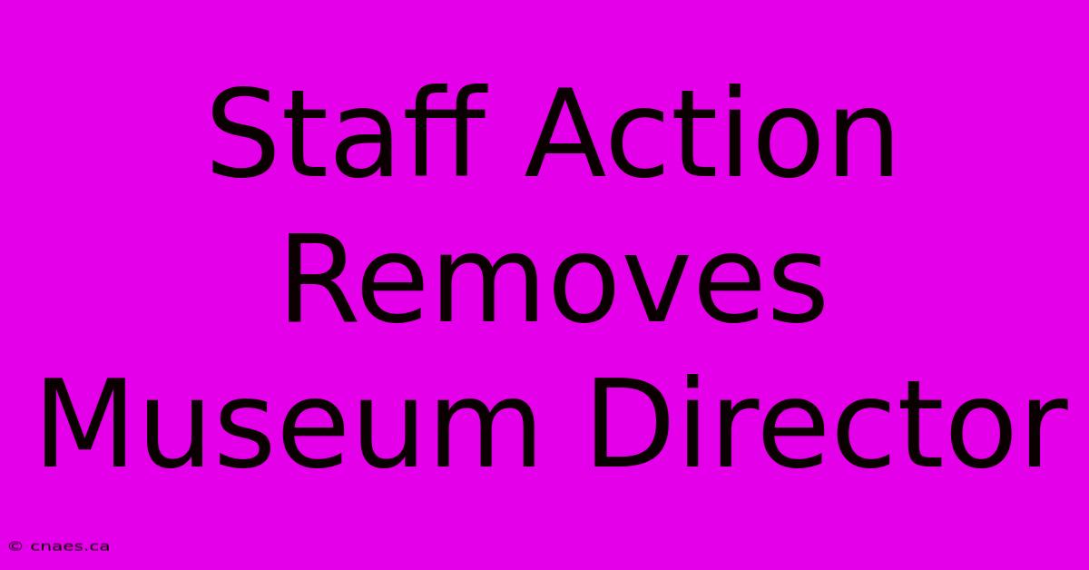 Staff Action Removes Museum Director