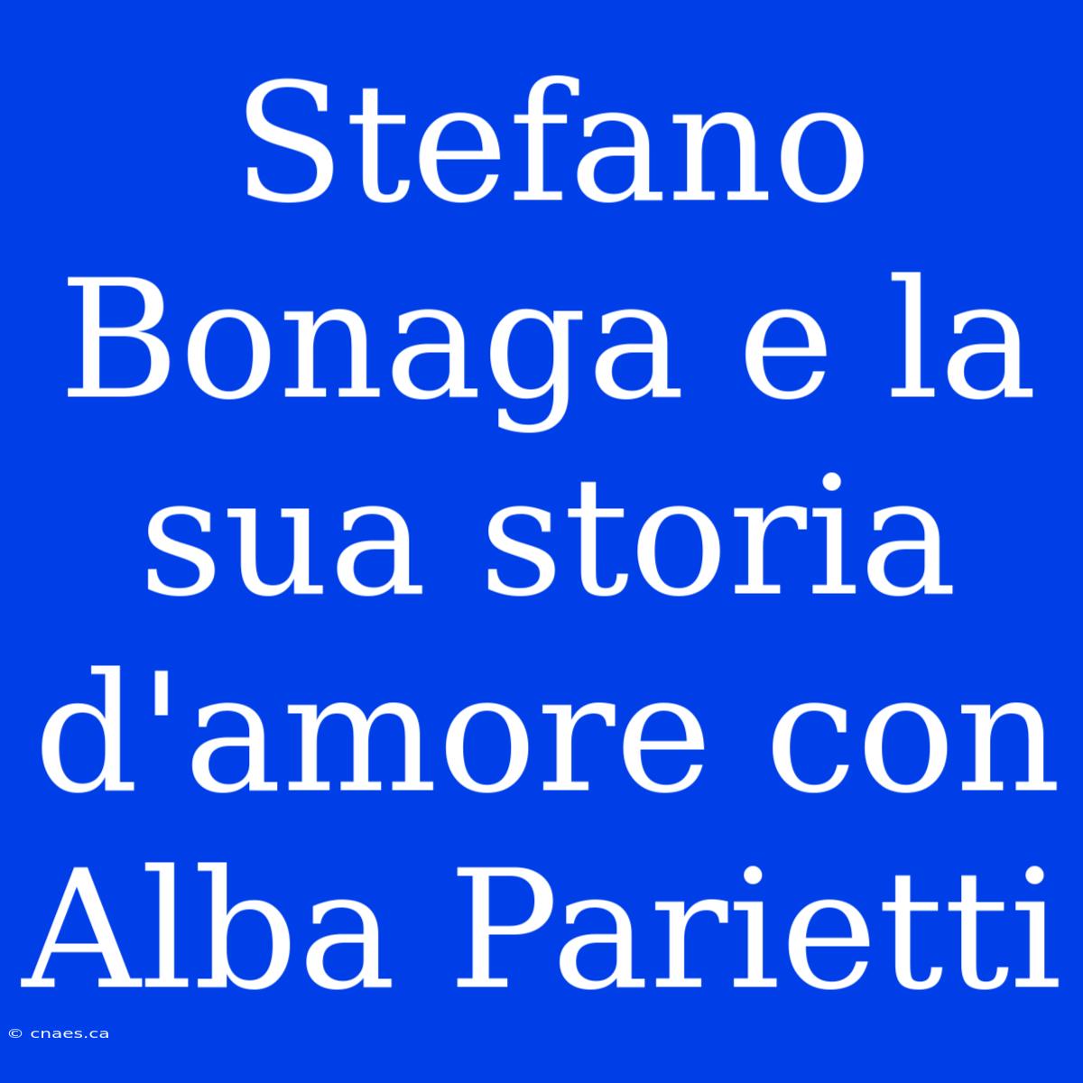 Stefano Bonaga E La Sua Storia D'amore Con Alba Parietti