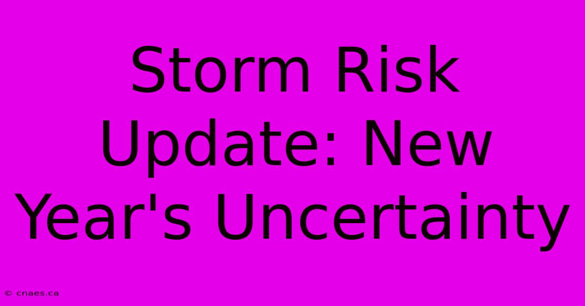 Storm Risk Update: New Year's Uncertainty