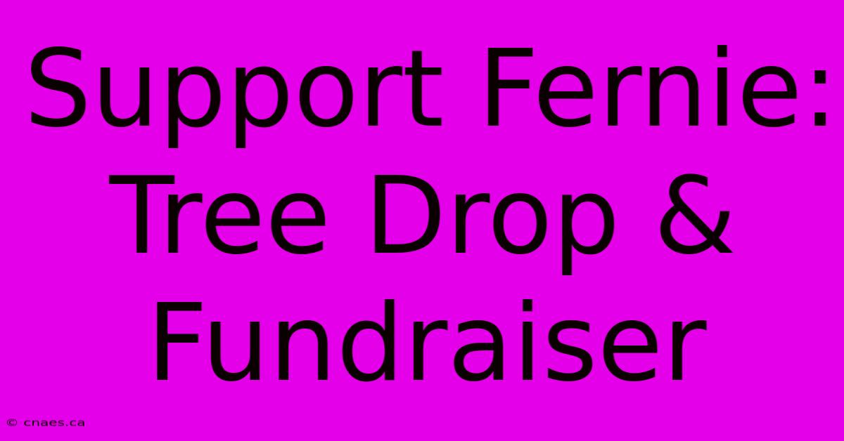 Support Fernie: Tree Drop & Fundraiser