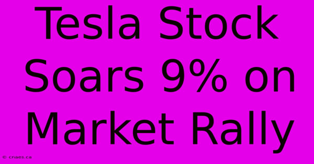 Tesla Stock Soars 9% On Market Rally 