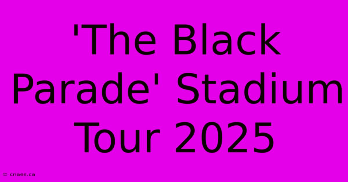 'The Black Parade' Stadium Tour 2025