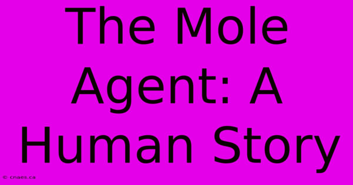 The Mole Agent: A Human Story