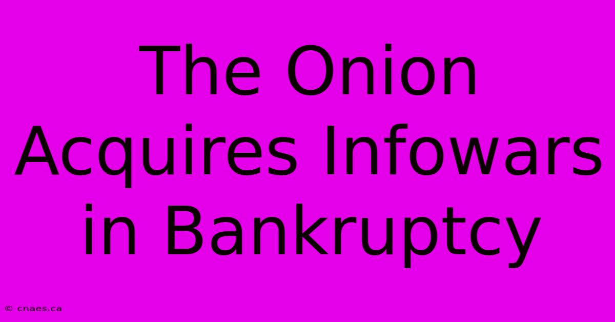 The Onion Acquires Infowars In Bankruptcy