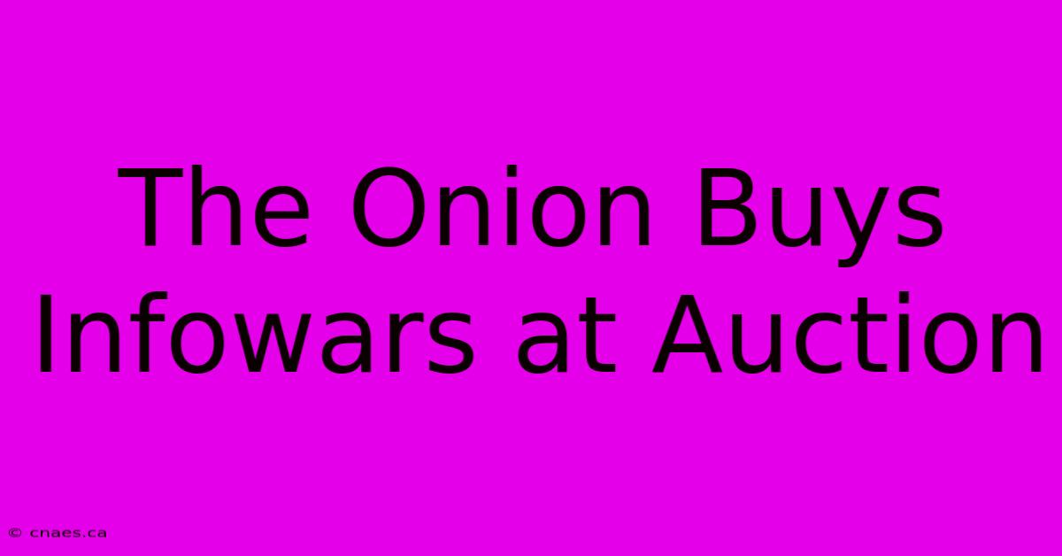 The Onion Buys Infowars At Auction