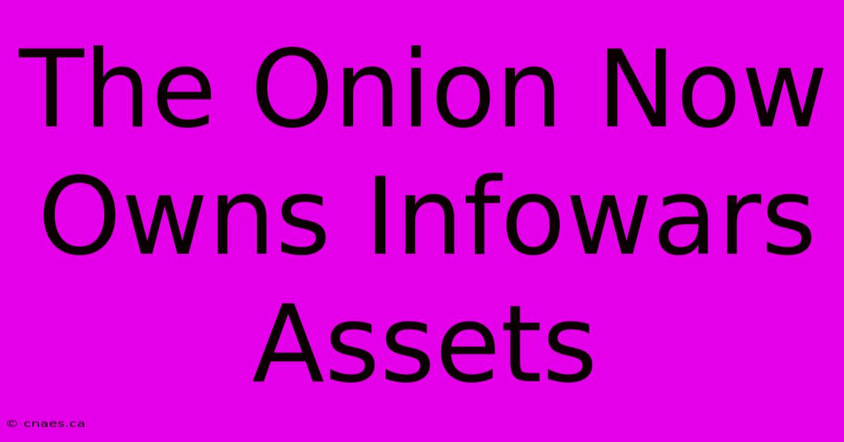 The Onion Now Owns Infowars Assets