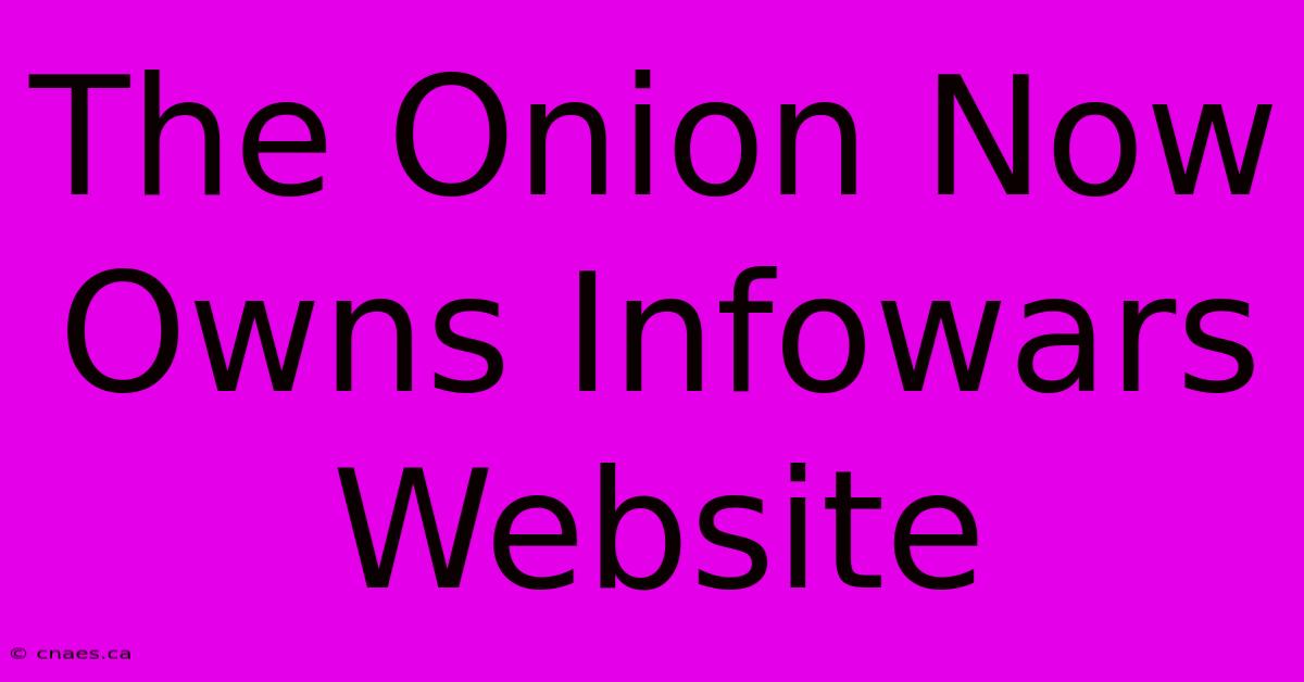 The Onion Now Owns Infowars Website